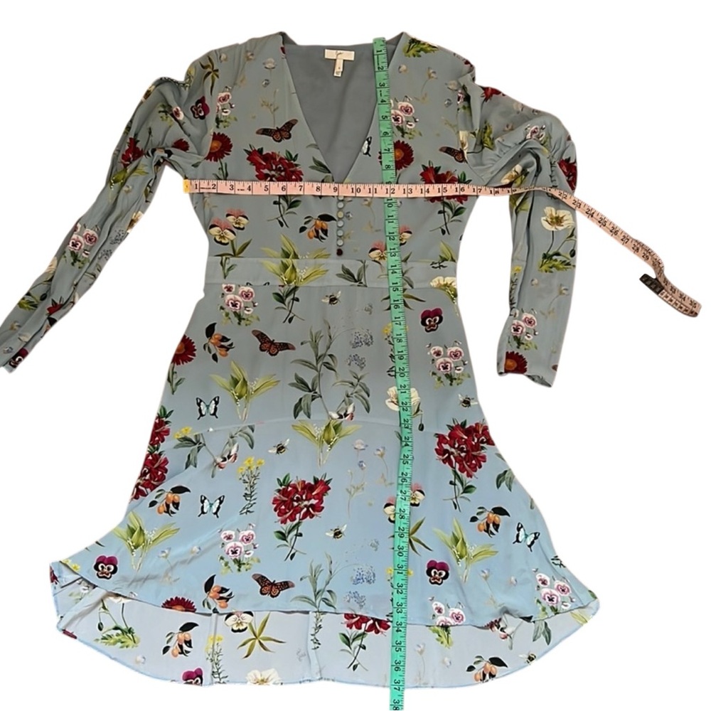 Joie Blue Long Sleeve V-Neck - Picture 11 of 14